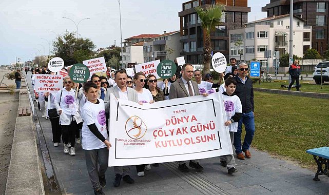 Samsun'da çölyak hastaları için farkındalık yürüyüşü düzenlendi