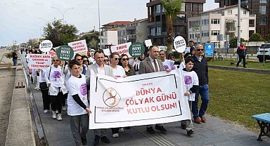 Samsun'da çölyak hastaları için farkındalık yürüyüşü düzenlendi