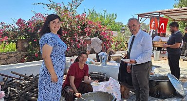 Seydikemer Karadere İlkokulu'ndan keşkek günü düzenlendi