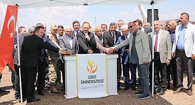 Siirt Üniversitesi'nde morfoloji binasının temeli atıldı