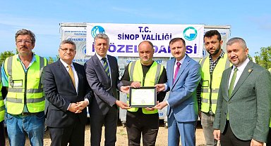 Sinop İl Özel İdaresine sıfır atık belgesi