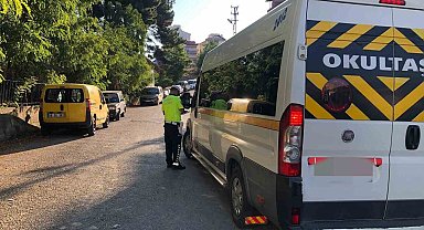 Sinop'ta 3 servis aracına ceza