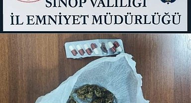 Sinop'ta şüpheli 3 kişiden uyuşturucu çıktı