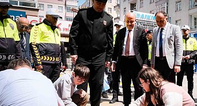 Sinop'ta Trafik Haftası etkinliği