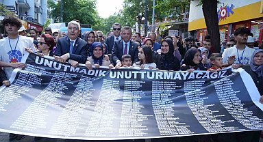 Soma'da 301 maden şehidi için anma yürüyüşü yapıldı