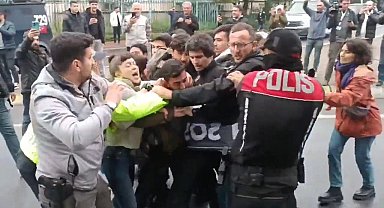 Taksim'e çıkmak isteyen gruplara polis müdahalesi