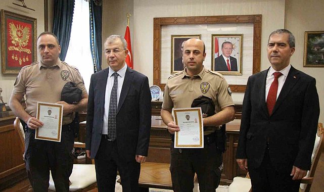 Tarihi eser kaçakçılığını engelleyen bekçilere başarı belgesi