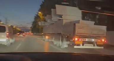 Tehlikeli taşımacılık kamerada