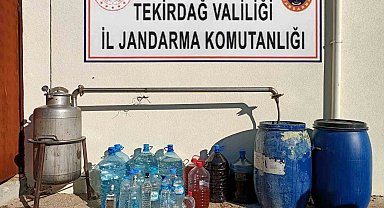 Tekirdağ'da 344 litre sahte alkol ele geçirildi