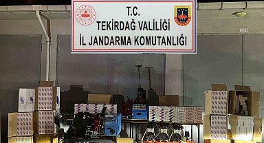 Tekirdağ'da kaçak sigara operasyonu