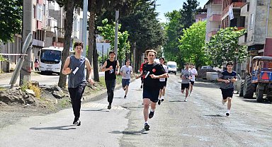 Terme'de 2024 metrelik 'Gençlik Koşusu'