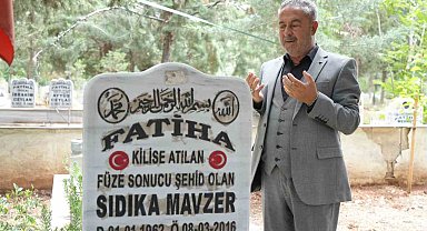 Teröristlerin roketli saldırısında hayatını kaybeden kadın, anneler gününde anıldı