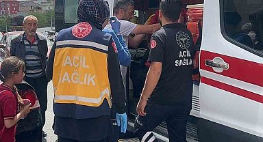Ticari taksinin çarptığı çocuk, ambulanstan kaçtı
