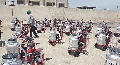 TİKA'dan Suriye'de süt üreticilerine destek