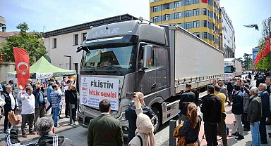 Trabzon'dan Filistin'e yardım tırları yola çıktı