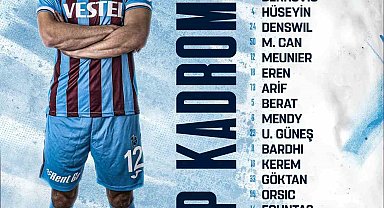 Trabzonspor'un Beşiktaş maçı kamp kadrosu belli oldu