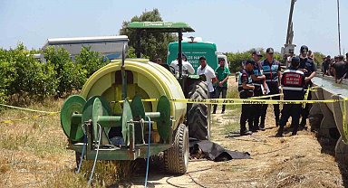 Traktör ile ilaç tankının arasındaki şafta kıyafetleri dolanan kız feci şekilde can verdi