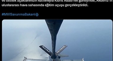 Türk Hava Kuvvetleri, Kıbrıs'ın güneyinde eğitim uçuşu gerçekleştirdi