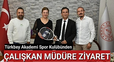 Türkbey Akademi Spor Kulübünden Çalışkan Müdüre Ziyaret