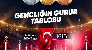 Türkiye'nin milli gururları müsabakalarda bin 515 madalya elde etti