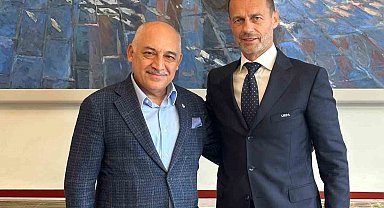 UEFA Başkanı Ceferin, TFF Başkanı Büyükekşi'yi tebrik etti