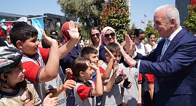 Ümraniye'de 500 bisiklet tutkunu çocuk kıyasıya yarıştı