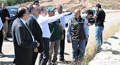 Vali Ünlü, Akhisar'da incelemelerde bulundu
