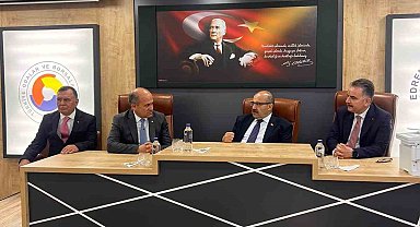 Vali Ustaoğlu, Edremit Ticaret Odası'nı ziyaret etti
