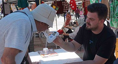 Vatandaşlara karbonmonoksit ölçümü yapıldı
