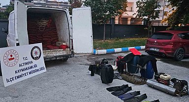 Yalova'da 2 ton 300 kilo kaçak midye ele geçirildi
