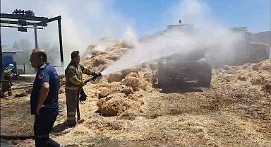 Yangına erken müdahale edildi, çiftçinin emeği kül olmaktan kurtarıldı