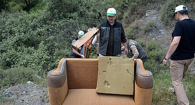 Yangına karşı ormanları temizlediler