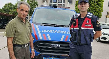 Yaralı porsuğu jandarma ekipleri kurtardı