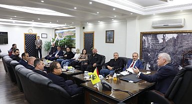 Yerel Yönetimler Başkan Yardımcısı Öz, Başkan Memiş ile bir araya geldi
