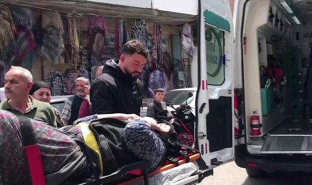 Yolun karşısına geçmek isteyen yaşlı kadına hafif ticari araç çarptı