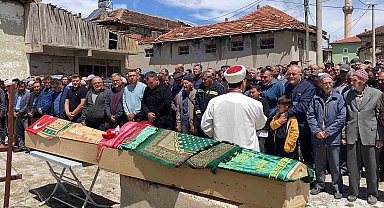 Yürek yakan kazanın cenazesinde gözyaşları sel oldu