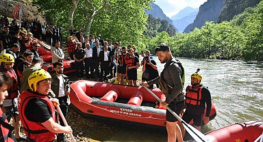Zamantı Irmağı'ndaki "rafting" yarışının startı verildi