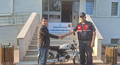 1 yıl önce çalınan motor jandarma denetiminde bulundu