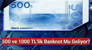 500 ve 1000 TL'lik banknot mu geliyor?