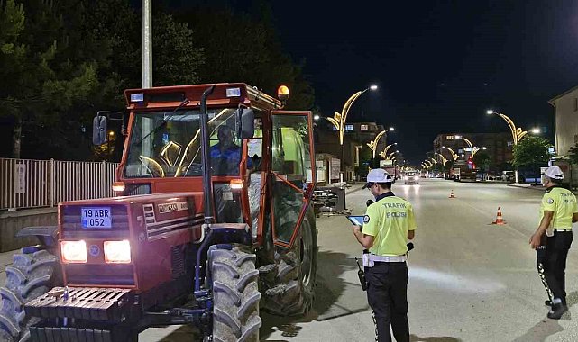 Alaca polisinden huzur ve asayiş uygulaması
