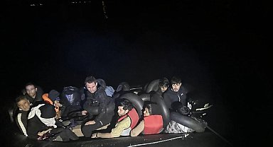 Ayvacık açıklarında 14 kaçak göçmen yakalandı