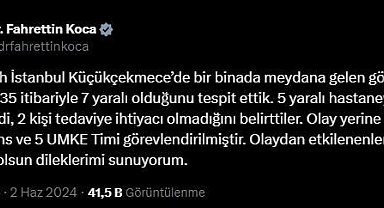 Bakan Koca'dan Küçükçekmece'de çöken binayla ilgili açıklama