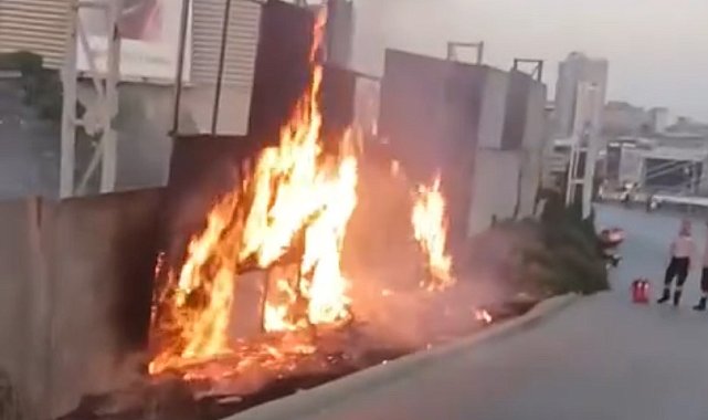 Başakşehir'de Mall of İstanbul AVM'nin otoparkında korkutan yangın