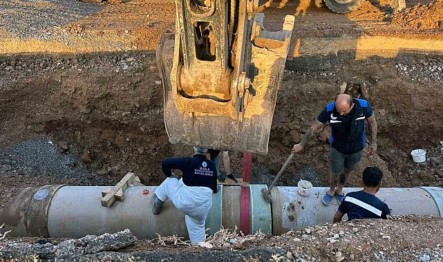Bodrum Gölköy su isale hattı arızası giderildi