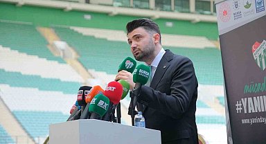 Bursaspor Başkanı Enes Çelik: "Bursaspor büyüklüğünü hiçbir zaman kaybetmeyecek"
