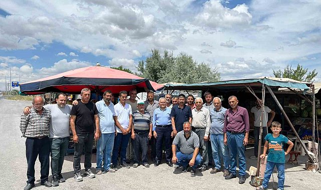 Büyükkılıç, Yemliha'da üreticilerle bir araya geldi