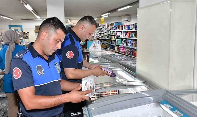 Büyükşehir Zabıtasından zincir marketlere sıkı denetim