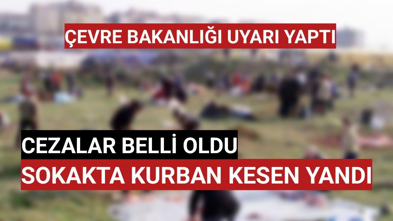 Çevre Bakanlığı Uyardı Umuma Açık Yerde Kurban Kesen Yandı