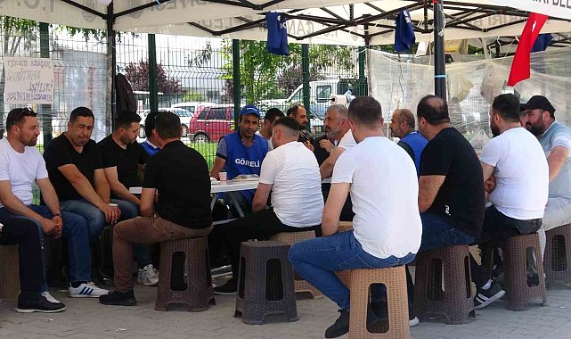 Dev lastik fabrikasındaki grevin 32. günü