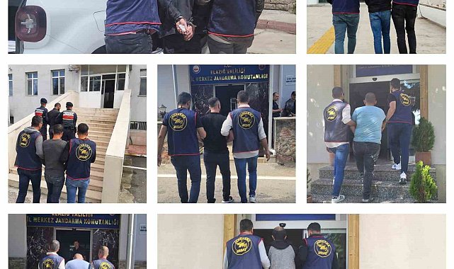 Elazığ'da kesinleşmiş hapis cezası bulunan 23 zanlı yakalandı